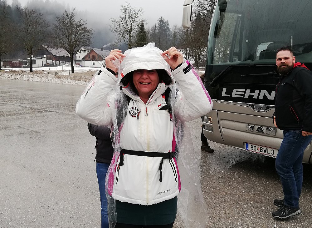 Gruppenbild auf der Piste