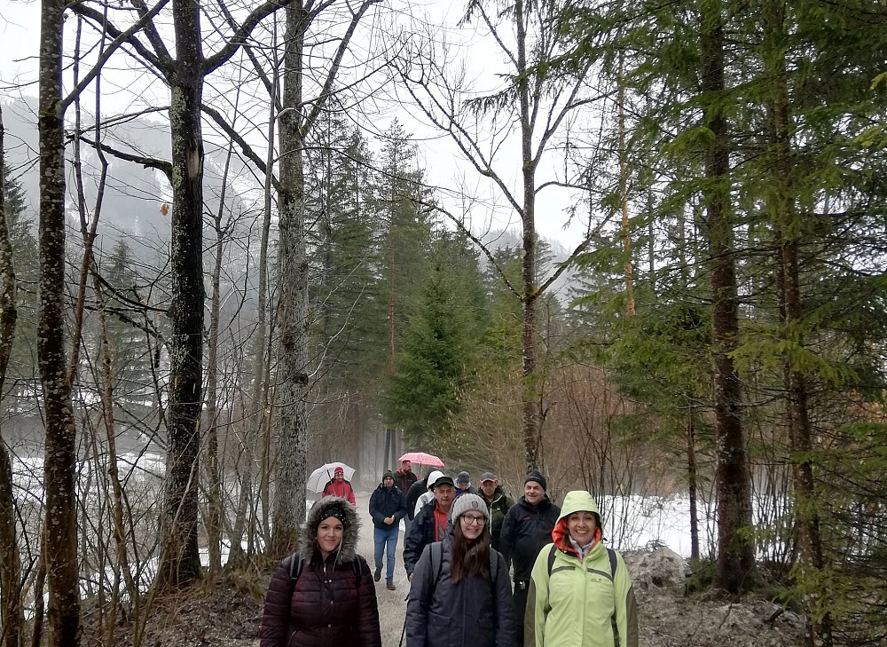 Gruppenbild auf der Piste