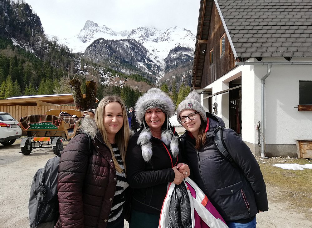 Gruppenbild auf der Piste
