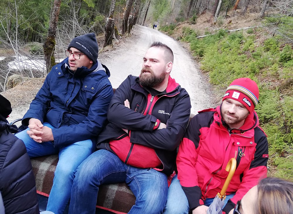 Gruppenbild auf der Piste