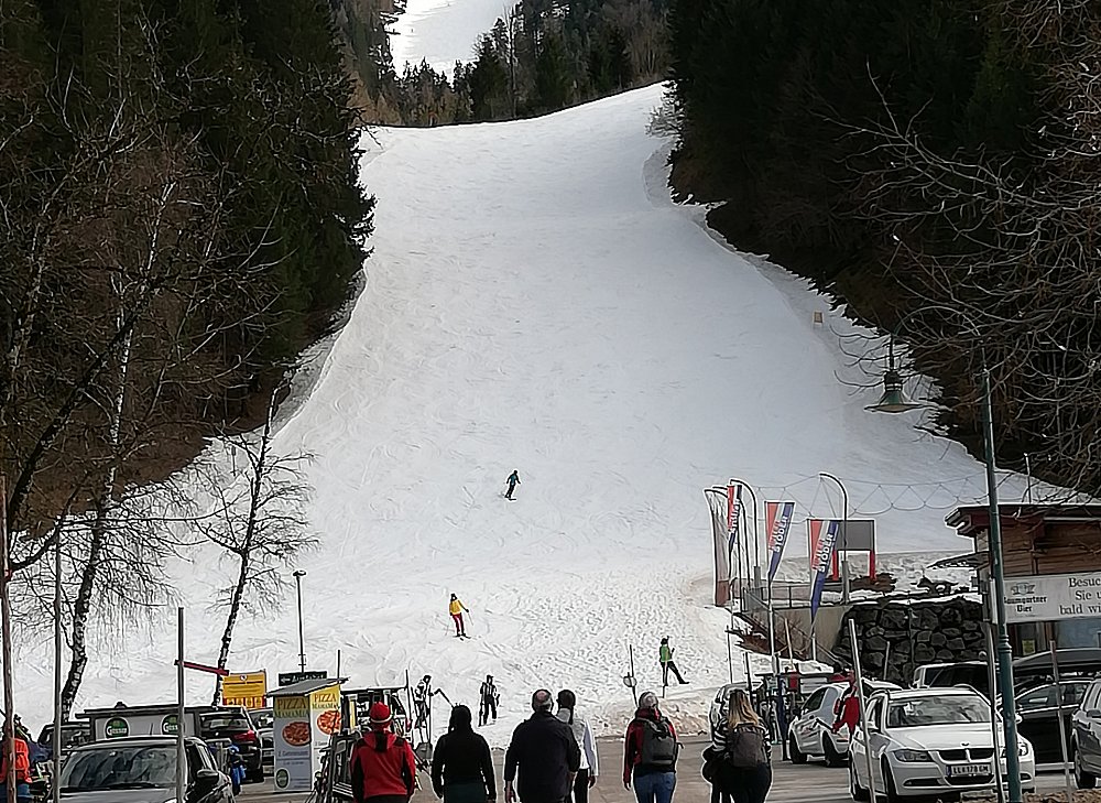 Gruppenbild auf der Piste