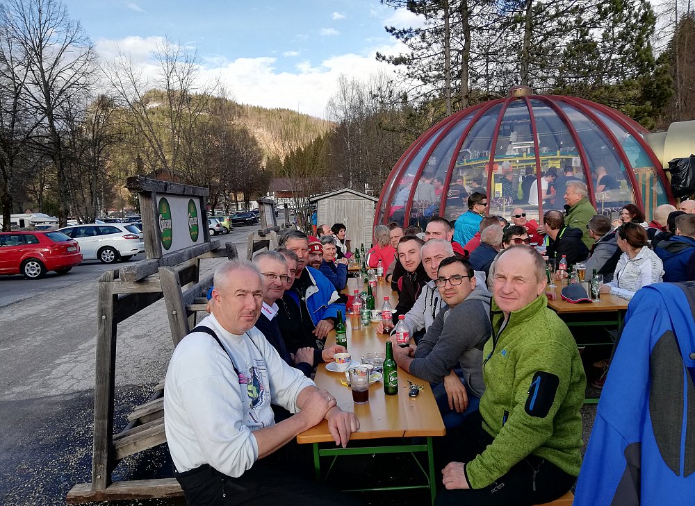 Gruppenbild auf der Piste